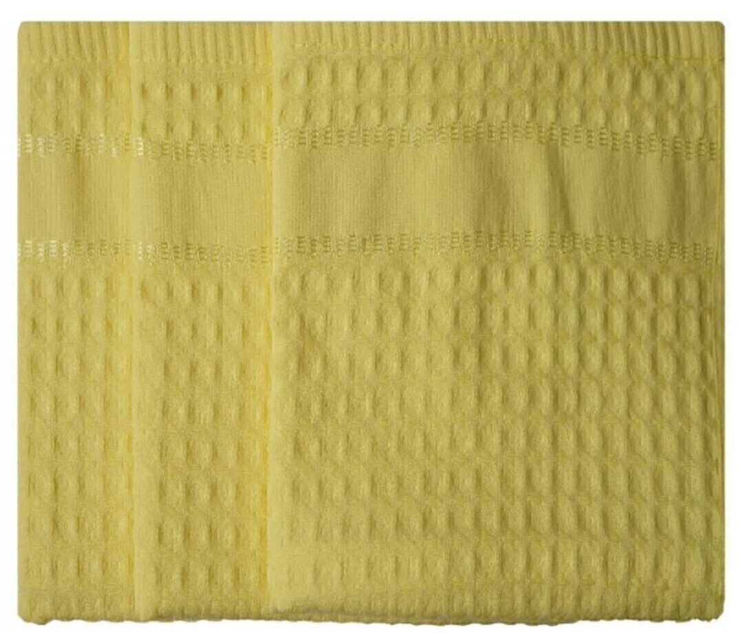Полотенце вафельное с бордюром Сафия Хоум, 1032 желтый 