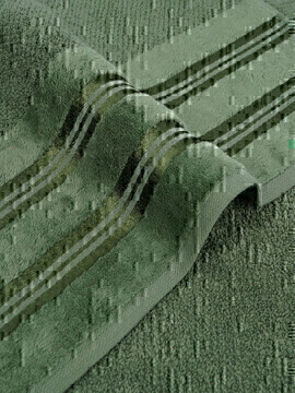 Полотенце махровое Luxury Сафия Хоум, 53214 темно-зеленый 
