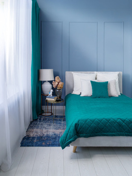 Покрывало стеганое велюровое MONACO Decor Magic, NORMA, ATLANTIC<NORMA, 200*220, Евро, ATLANTIC>