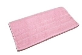 Полотенце махровое Гелиос 400гр/м2 Он и Она, темно-розовый