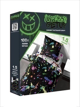КПБ 1,5сп перкаль Crazy Getup <939559 Cuties рис.16654-1/16400-2>