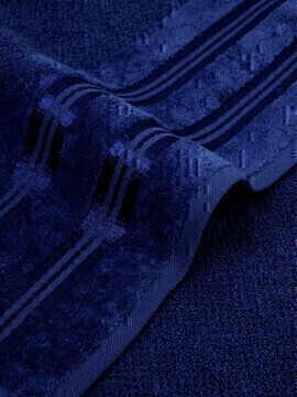 Полотенце махровое Luxury Сафия Хоум, 2150 темно-синий 