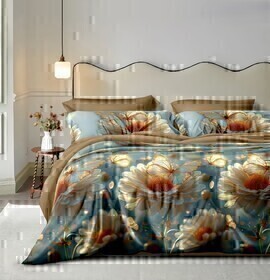 КПБ  поплин Оливковая коллекция Реноме<УУ 8050> 