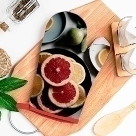 Рукавичка стеганая 26*18 хлопок Бояртекс (Интер) М<Цитрусовая симфония>