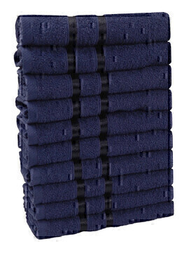 Полотенце махровое Орион Сафия Хоум, 2150 темно-синий 